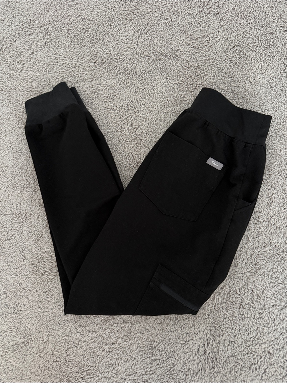 Figs Black Women's Jogger Track Pants with Pocket Detail